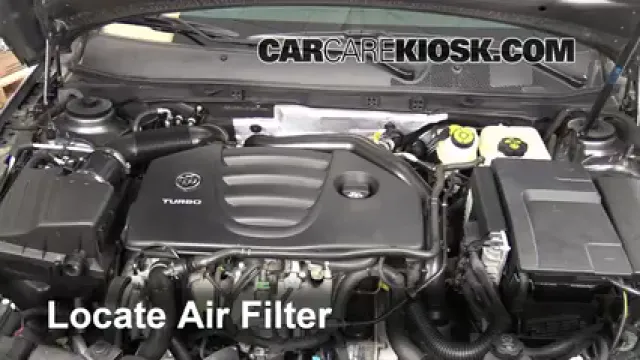 2011 Buick Regal CXL 2.0L 4 Cyl. Turbo FlexFuel Air Filter (Engine) Replace